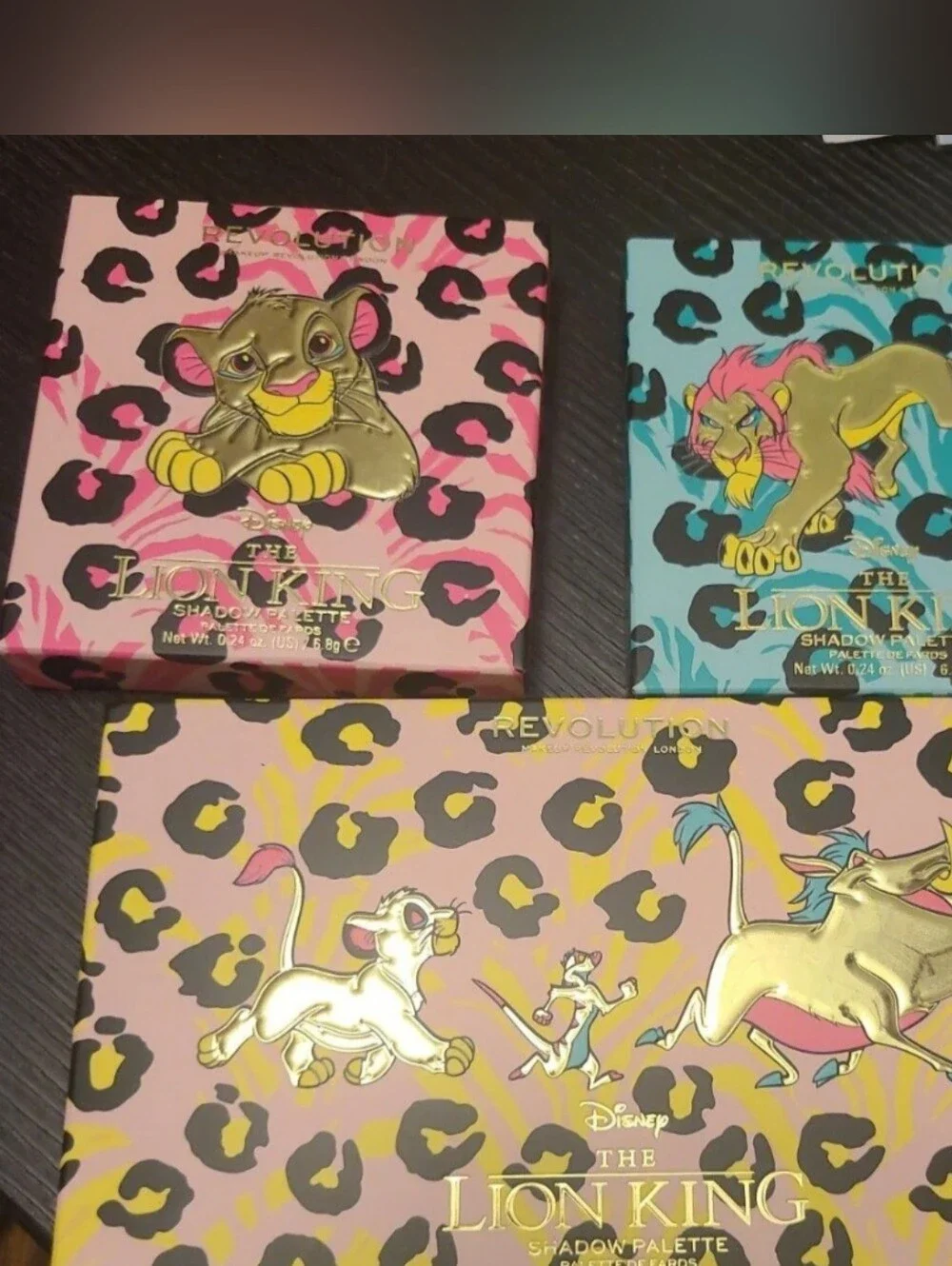 Revolution x The Lion King Makeup Eye Shadow Palettes Bundle Of 3 NIB
